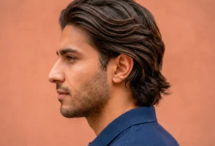 long hair style for men