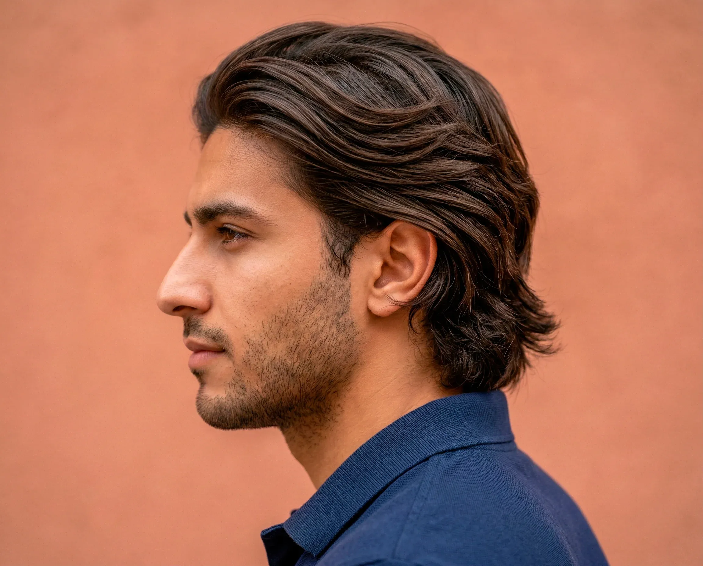 long hair style for men