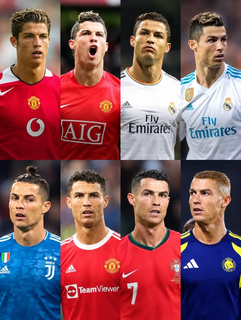 The Evolution of Ronaldo's Hairstyle